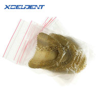 20 sztuk/paczka górne dolne laboratorium dentystyczne złote materiały protetyczne złoty metalowy Palatal siatka wzmacniająca do akrylowej protezy częściowej 2